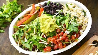 DIY HOMEMADE CHIPOTLE BOWL RECIPE [upl. by Strephon]