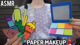 ASMR doing your makeup with paper products 💄 [upl. by Gitt]