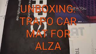 87UNBOXING TRAPO Car Mat for Perodua AlzaAuto [upl. by Rephotsirhc]