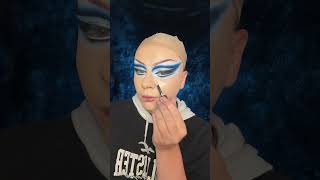 Drag Queen Makeup Tutorial 💙✨ drag dragqueen trendingshorts dragmakeup makeuptutorial [upl. by Wilen859]