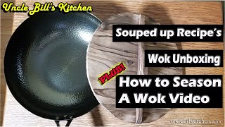 Souped Up Recipes Wok Unboxing  How to Season a Carbon Steel Wok in an Oven [upl. by Iaverne]