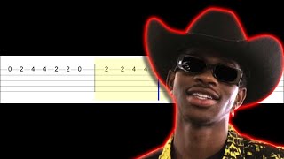 Lil Nas X  TALES OF DOMINICA Easy Guitar Tabs Tutorial [upl. by Notaes]