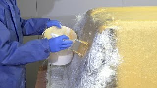 How to Laminate Large Composite Fibreglass Moulds [upl. by Encrata116]