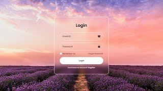 Responsive Login Page Using HTML amp CSS [upl. by Nilecoj]