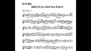 2015 GMEA Alto Saxophone Jazz Etude 1 [upl. by Woolcott872]