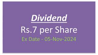 Dividend of Rs700  Dividend in November 2024 Upcoming Dividend in November 2024 [upl. by Reo700]