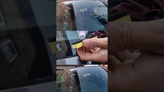 GLASS HARD SPOT REMOVER  CAR GLASS  RAYHONG automobile diy experiment restoration repair tip [upl. by Convery310]