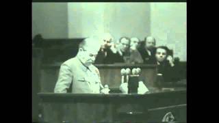 J V Stalin taler til SUKPs 19 kongres 14oktober 1952 sub DK [upl. by Lu]