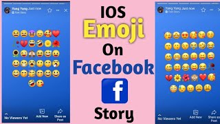 IOS Emoji On FB Story  IOS Emoji On Facebook  IOS Emoji On Android [upl. by Cralg]