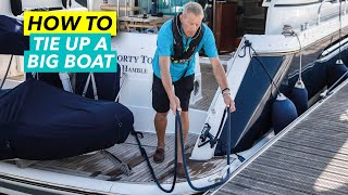 How to dock a boat  Tying up a 60ft flybridge motoryacht  Motor Boat amp Yachting [upl. by Tingley]