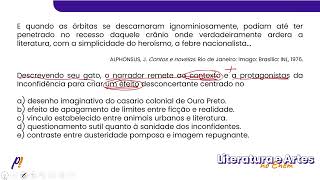 ENEM 2023  Teoria Literária  Era um gato preto como convinha a um cultor das boas letras que [upl. by Ursuline]