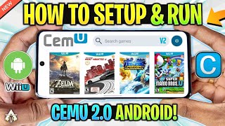 🔥 CEMU ANDROID V2  SETUPBEST SETTINGS amp GAMEPLAY BEST WII U EMULATOR UPDATE [upl. by Kir661]