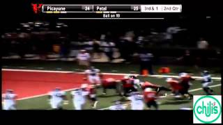 Picayune RB Daveon Greene great 2nd effort on 9 yd TD run [upl. by Iclehc]