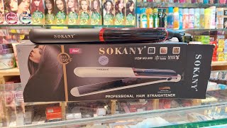 SOKANY 955 Hair Straightener Unboxing And Review With Price  Floating Plates Straightener [upl. by Nire891]