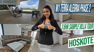 M1 Terra Alegria Whitefield  3 BHK Sample Villa Tour  M1 Homes Hoskote [upl. by Jessamyn]