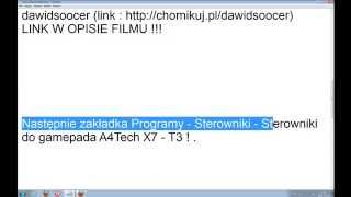 Skąd pobrać sterowniki do gamepada A4Tech X7  T3 [upl. by Eellah]