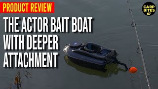 My First Bait Boat  The Actor Bait Boat with Deeper Pro  for Carp Fishing [upl. by Siocnarf]