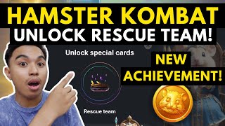 HOW TO UNLOCK RESCUE TEAM IN ACHIEVEMENTS HAMSTER KOMBAT RESCUE TEAM UNLOCKED [upl. by Ellery772]