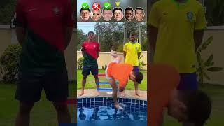 Güler VS Lehmann VS Kroos VS Gavi VS Vini VS Ronaldo  Water Jump Challenge [upl. by Anaihk]