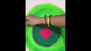 Sanskar bharti rangoli design  easy rangoli design  ytshort [upl. by Bury]