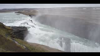 Gullfoss waterfall in Iceland [upl. by Mafalda]