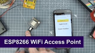 ESP8266 WiFi Access Point Examples with the Arduino IDE [upl. by Ennairb640]