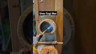 Técnica Shou Sugi Ban YakiSugi utilizada em cumbuca torneada manualmente diy woodworking hands [upl. by Hollis]