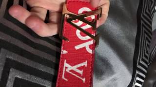 IOffer Supreme x Louis Vuitton Belt Review [upl. by Giwdul814]