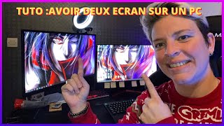 TUTO  COMMENT AVOIR DEUX ÉCRAN SUR UN SEUL PC [upl. by Cired]