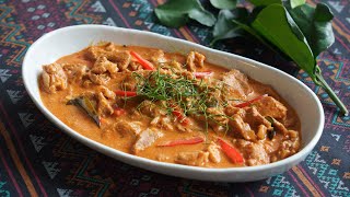 Panang Curry Recipe พะแนงหมู  Hot Thai Kitchen [upl. by Ludmilla531]