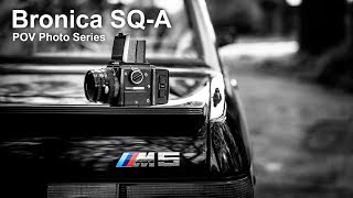 Bronica SQA with Ilford Delta 400 Pro  1988 BMW M5 [upl. by Felipe298]