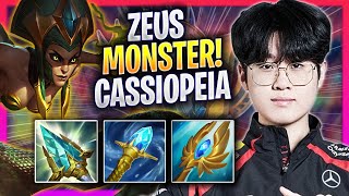 ZEUS IS A MONSTER WITH CASSIOPEIA  T1 Zeus Plays Cassiopeia TOP vs Karma  Season 2024 [upl. by Razid708]