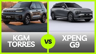 I denne uge tester vi  to biler 🚙🔋⚡️ KGM Torres EVX vs Xpeng G9 [upl. by Shandie]