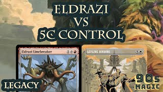 Eldrazi vs 5c Control MTG Legacy [upl. by Ydniahs]