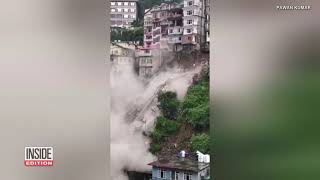 Shocking Video Shows Building Collapse [upl. by Fishman86]