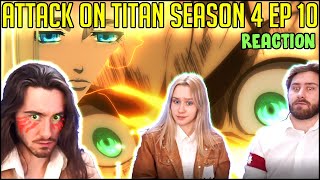 ZEKES PLAN  Attack On Titan Season 4 Episode 10 Group ReactionReview  quotA Sound Argumentquot [upl. by Akinad]