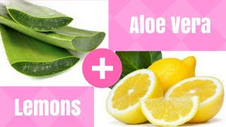 Psoriasis Treatment at Home DIY With Aloe Vera amp Lemons [upl. by Georgeanna810]