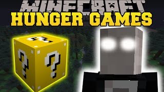 Minecraft SLENDER HUNGER GAMES  Lucky Block Mod  Modded MiniGame [upl. by Ardme]