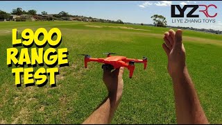 LYZRC L900 GPS Drone Distance Range Test [upl. by Edas]