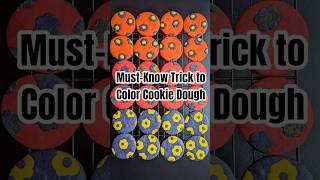 MustKnow Trick to Color Cookie Dough cookies baking tipsandtricks [upl. by Eneres]