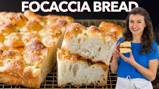 HOW TO MAKE SOFT and CRISPY FOCACCIA BREAD [upl. by Sillek]