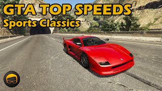 Fastest Sports Classics 2020  GTA 5 Best Fully Upgraded Cars Top Speed Countdown [upl. by Zosema]