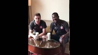 Daren Sammy vs Matt Henry  Lassi Chugging Competition [upl. by Epillihp]