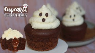 👻 Cupcakes fantômes pour Halloween  Léa cooking [upl. by Fem]