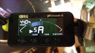 DEMO KORG PitchHawkG ClipOn TunerAW3G [upl. by Pail]