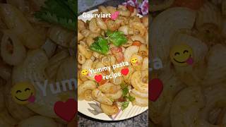 😋♥️🔥Indian style red sauce pasta recipeshorts recipefoodcookinggaurviart💕ytviral [upl. by Elynad370]