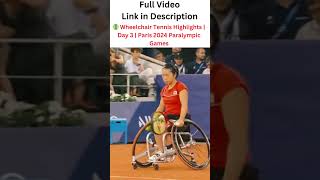 🎾 Wheelchair Tennis Highlights  Day 3  Paris 2024 Paralympic Games games tennis [upl. by Schnell]