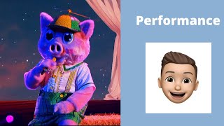 Masked Singer Season 5 The Piglet Performs Speechless [upl. by Pardner]