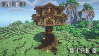 Minecraft How To Build Big Tree House [upl. by Collar]