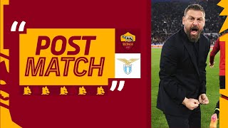 “Abbiamo giocato come ogni tifoso avrebbe voluto”  DANIELE DE ROSSI AL TERMINE DI ROMALAZIO [upl. by Zedekiah]